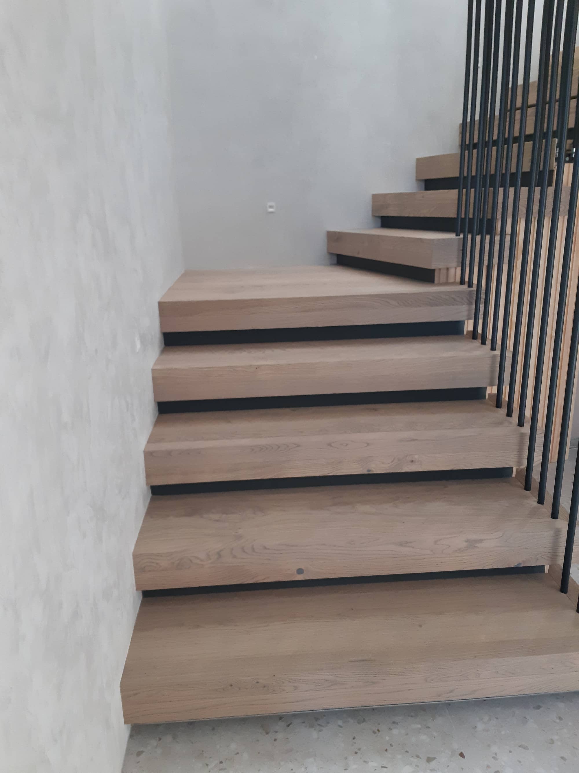 A standout timber staircase