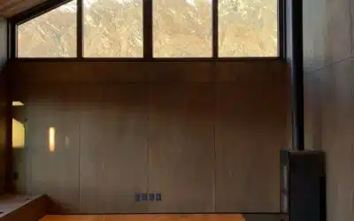 Strikingly modern design amidst mountains